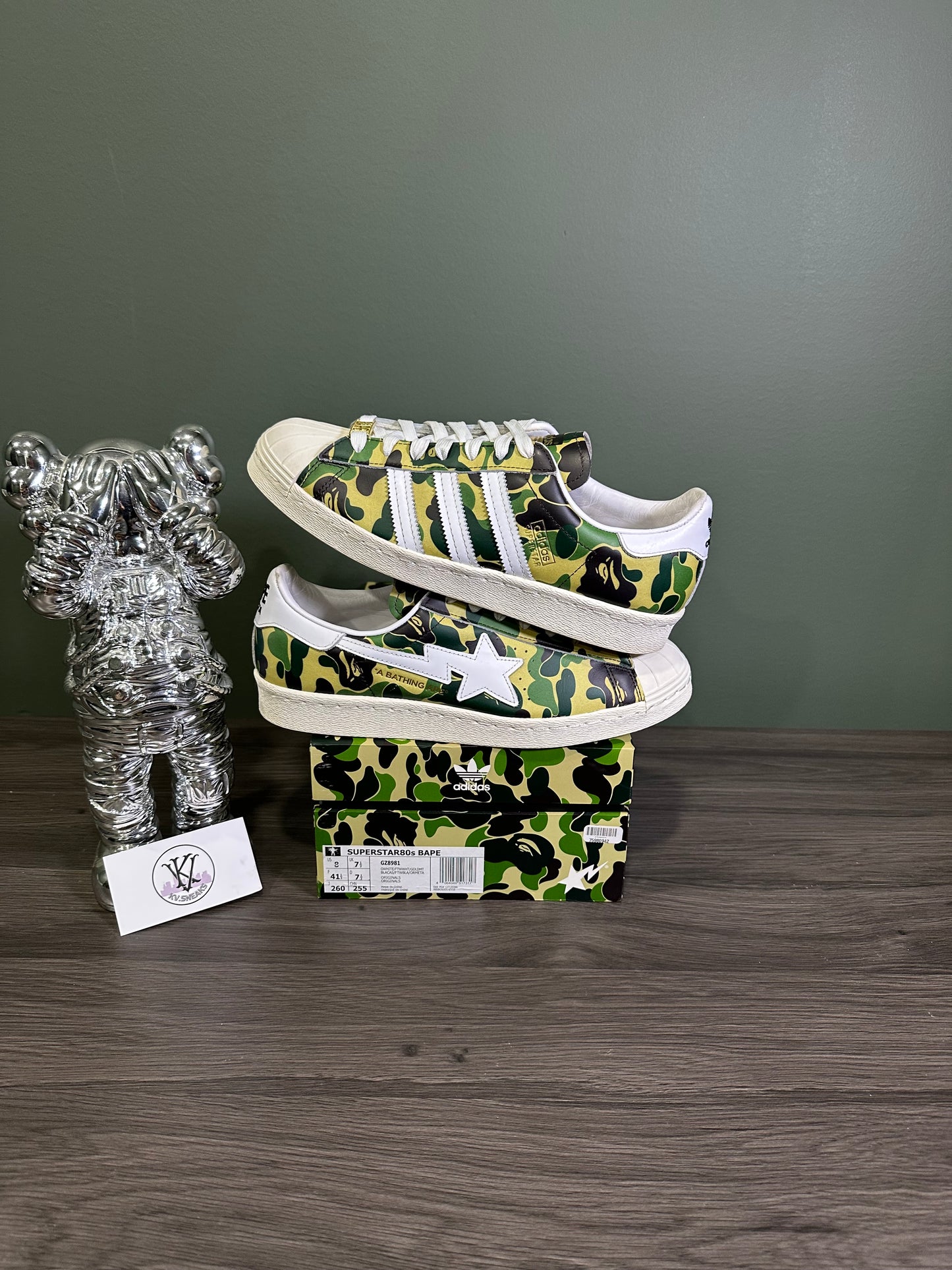 Adidas Superstar Bape Camo Green