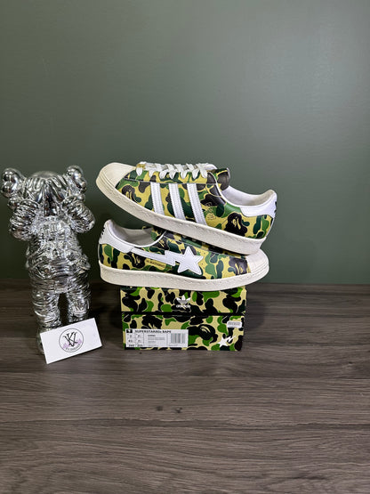 Adidas Superstar Bape Camo Green
