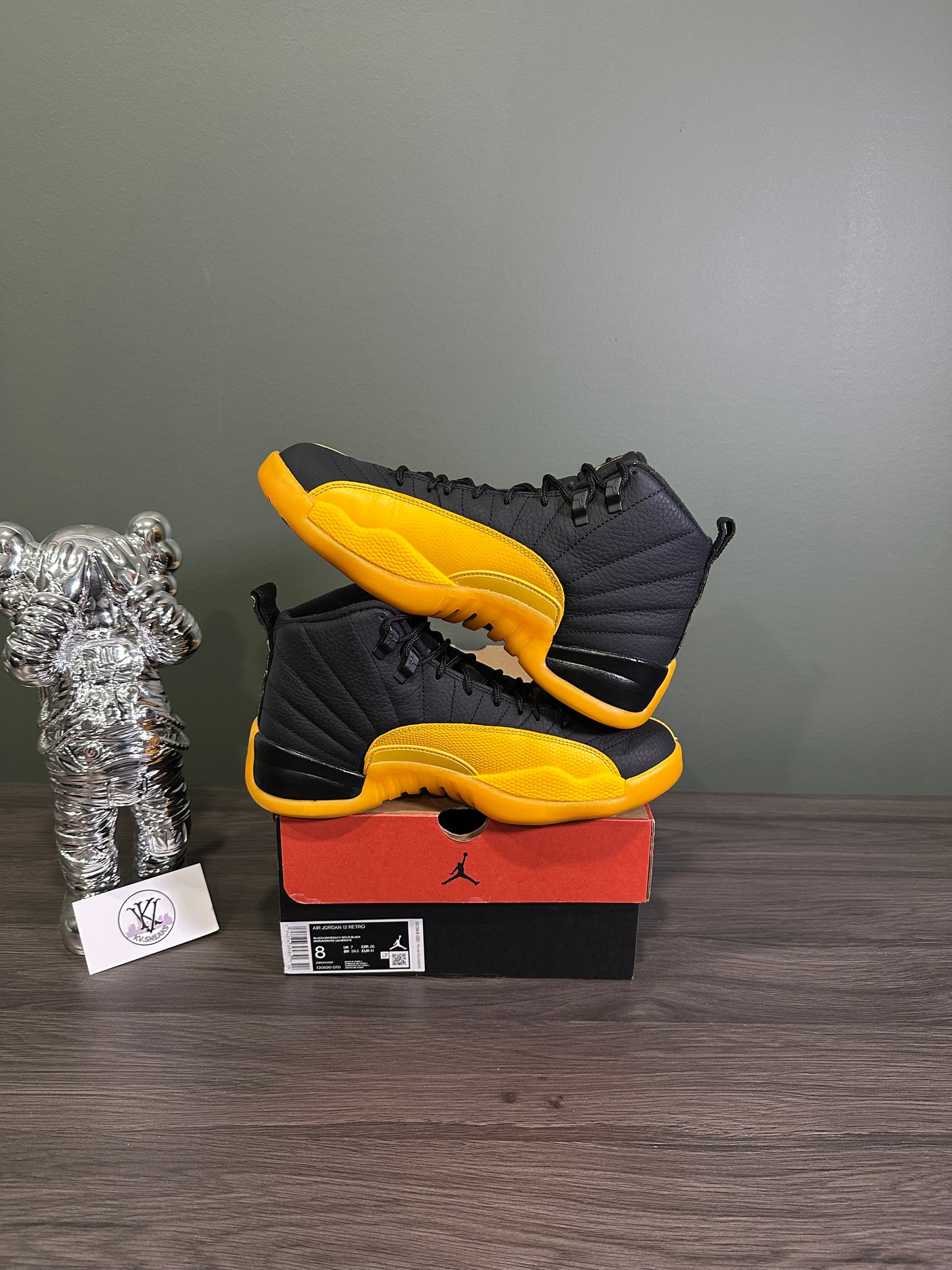 Jordan 12 Black University Gold