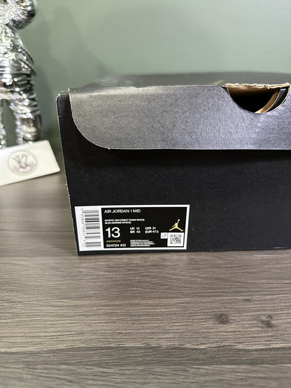 Jordan 1 Mid Mystic Navy Mint Foam