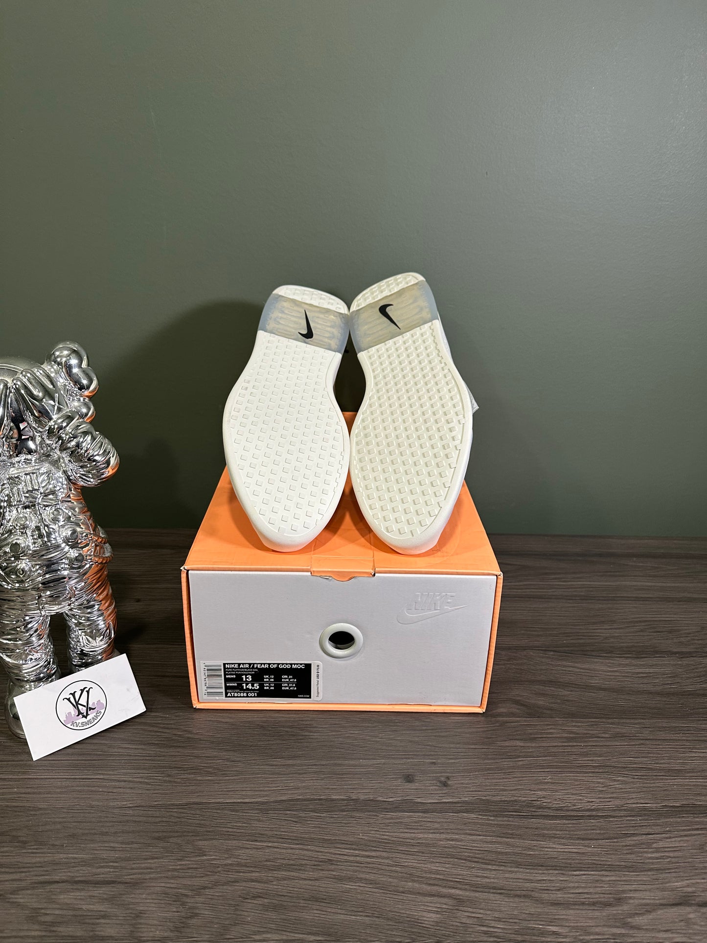 Air Fear Of God Moccasin Pure Platinum
