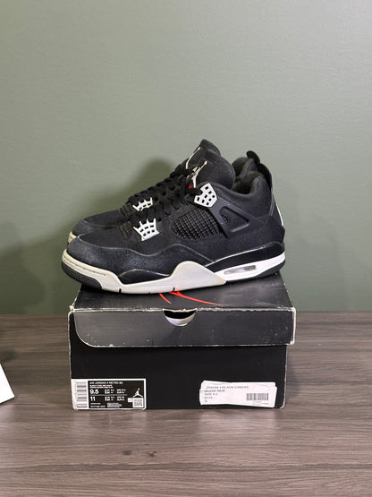 Jordan 4 Black Canvas