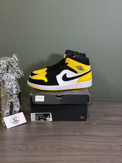 Jordan 1 Mid Yellow Toe Black