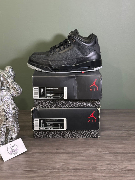 Jordan 3 Retro Black Flip