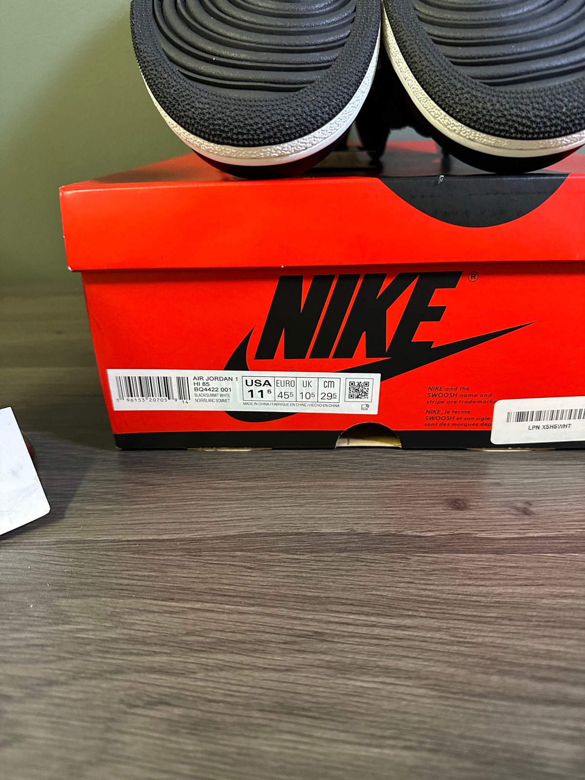 Jordan 1 Retro High '85 Black White (2023)