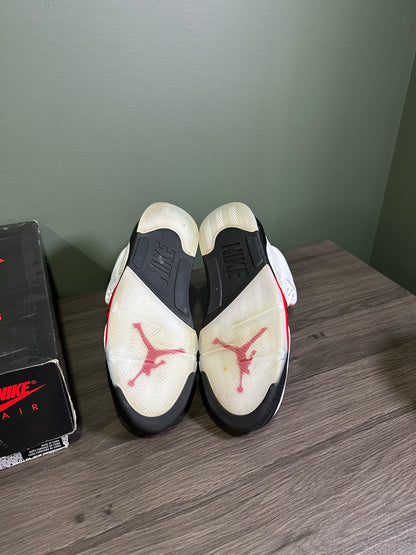 Jordan 5 Fire Red Silver Tongue 2020