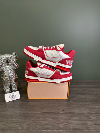 Louis Vuitton Trainer Red Monogram Denim