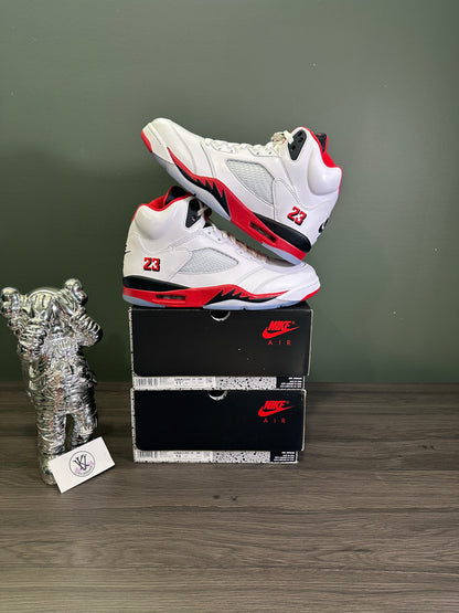 Jordan 5 Fire Red Black Tongue 2025
