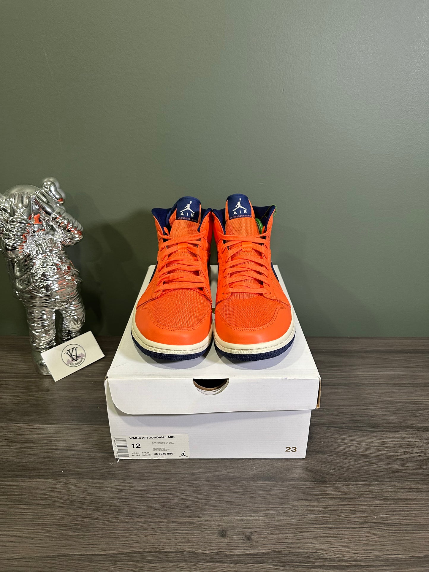 Jordan 1 Mid Turf Orange Blue Void