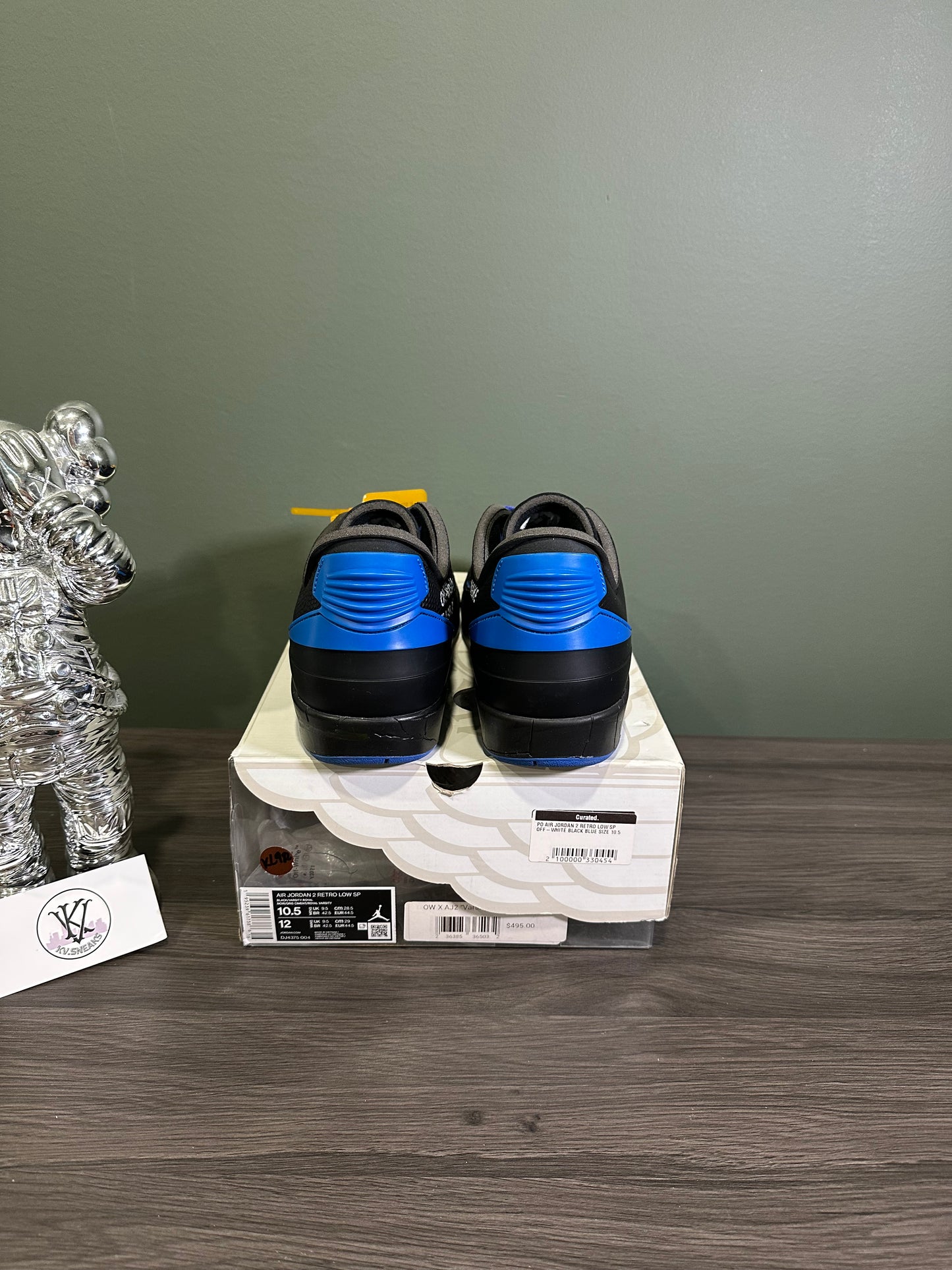 Jordan 2 Off-White Black Blue