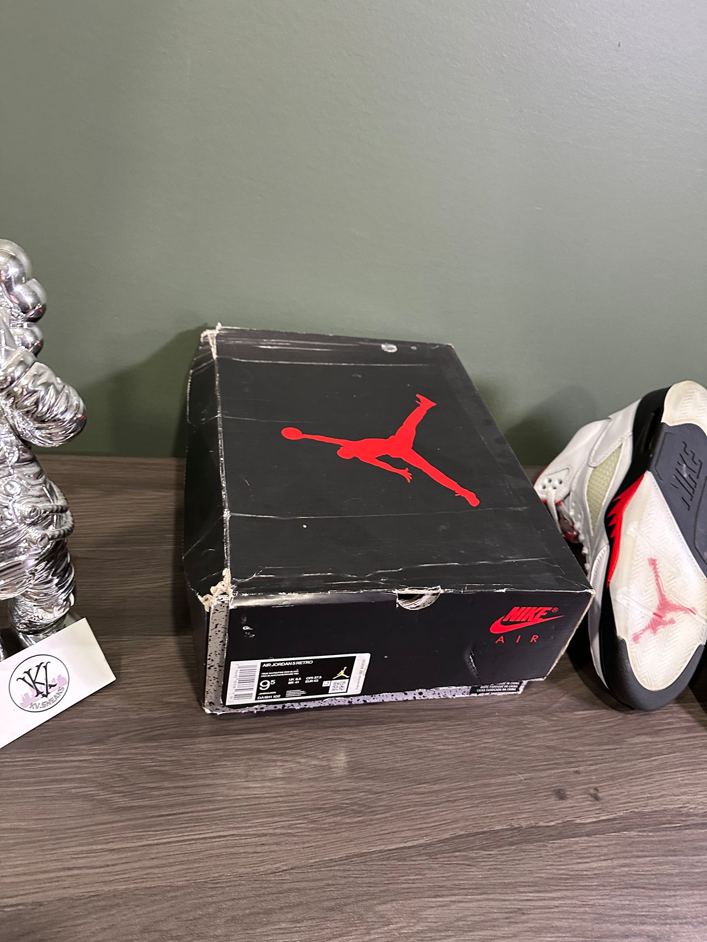 Jordan 5 Fire Red Silver Tongue 2020