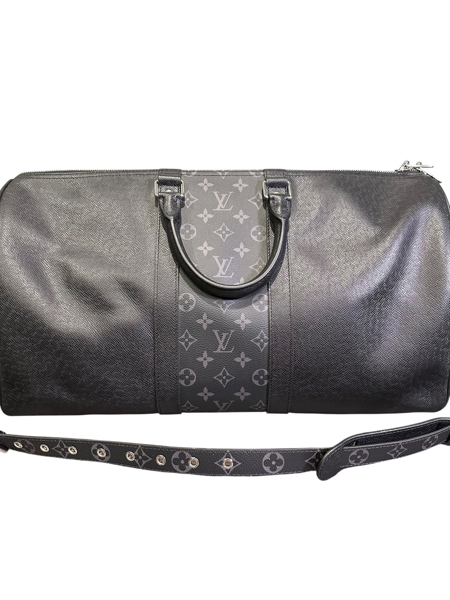 LOUIS VUITTON KEEPALL BANDOULIERE BAG MONOGRAM TAIGARAMA 50