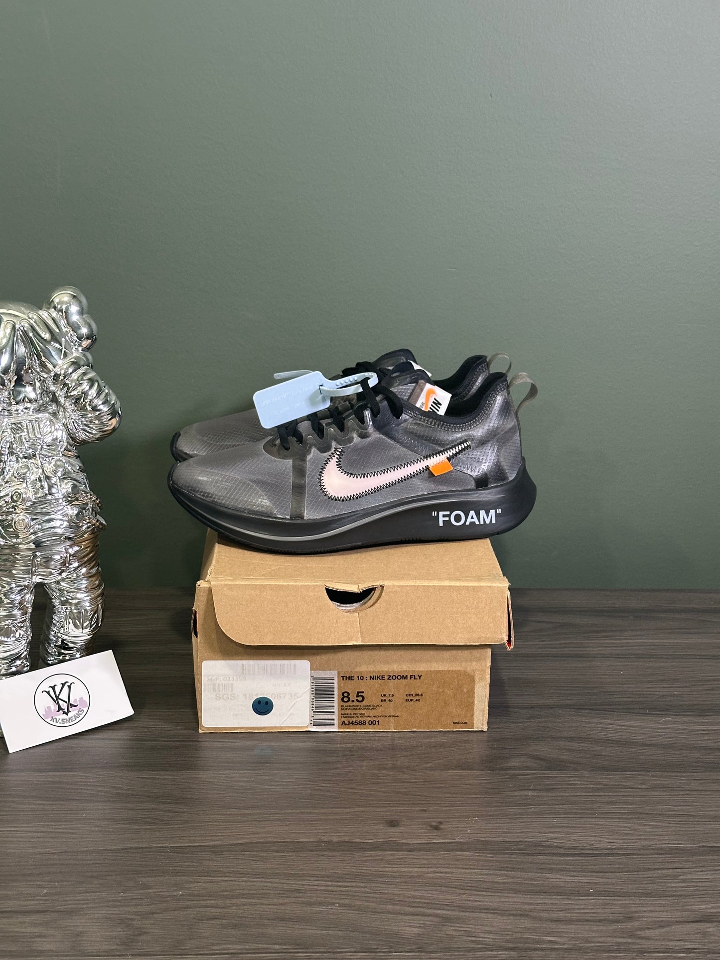 Nike Zoom Fly Off-White Black Silver