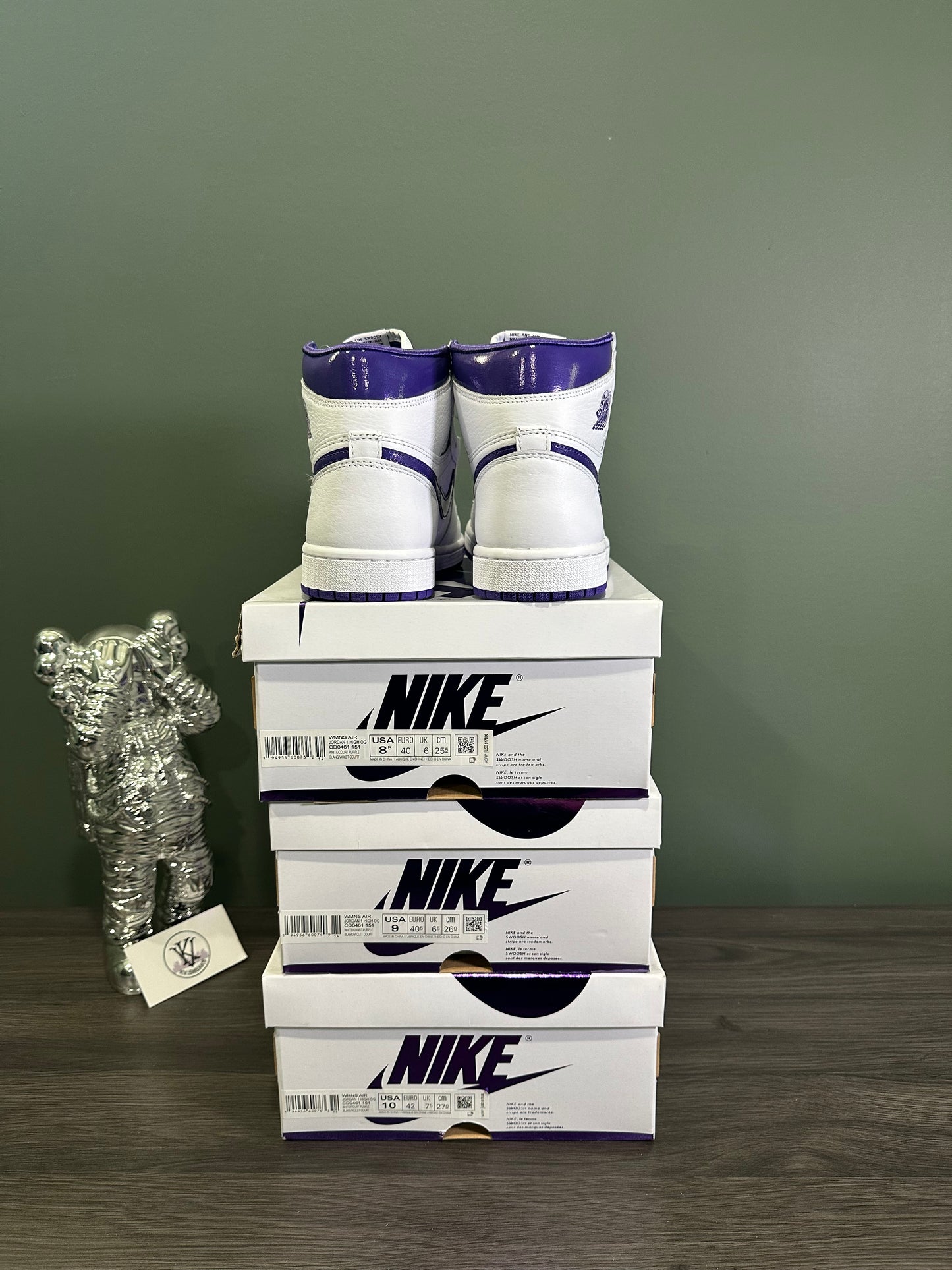 Jordan 1 Court Purple