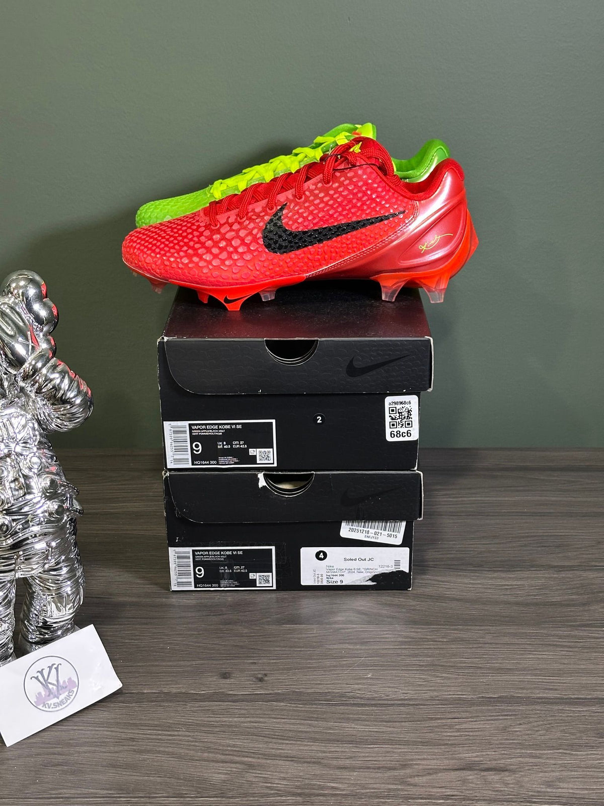Nike Vapor Edge Kobe 6 SE Grinch Mismatch