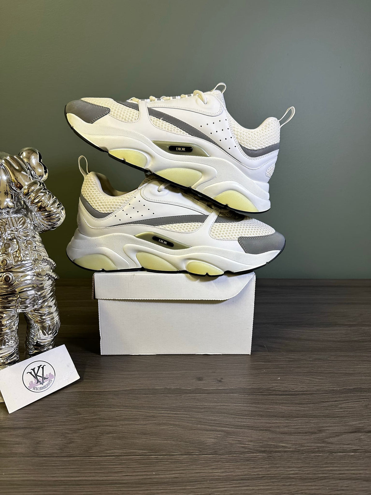 Dior B22 White Silver