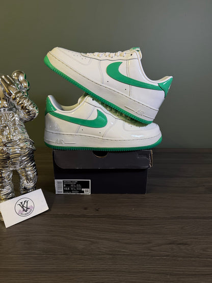 Nike Air Force 1 Low '07 Patent Platinum Tint Stadium Green