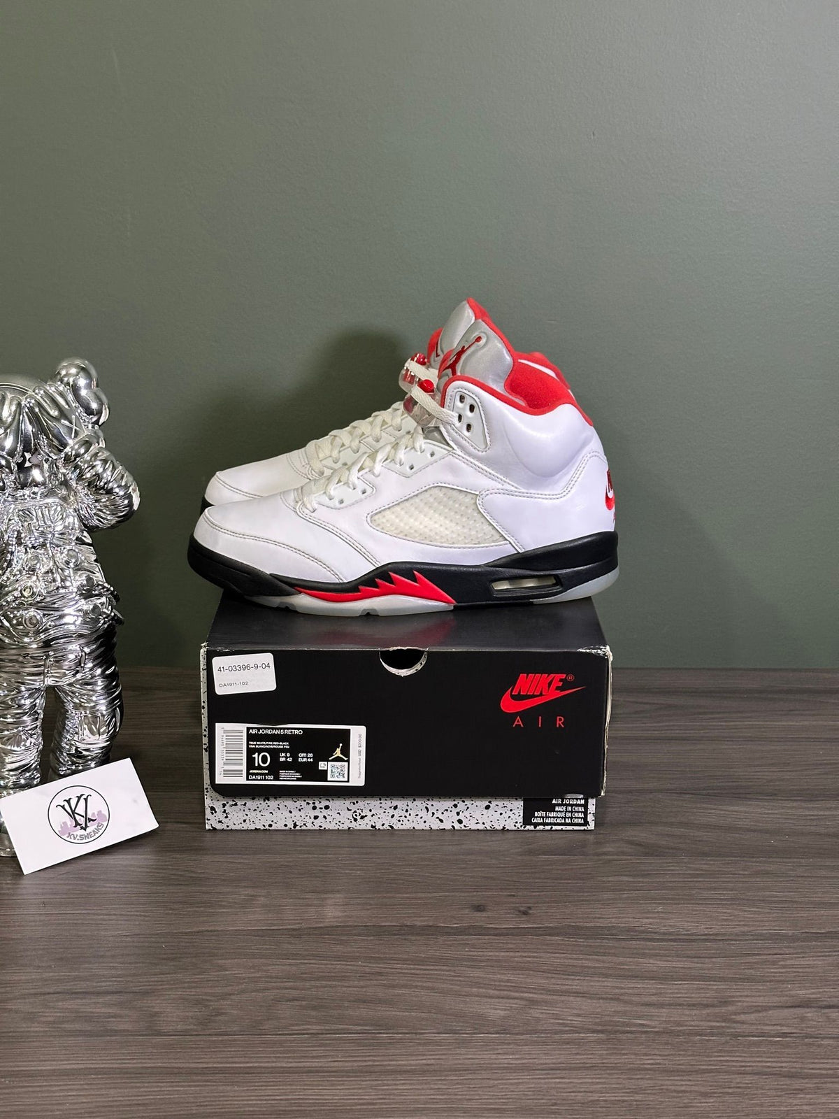 Jordan 5 Retro Fire Red Silver Tongue (2020)