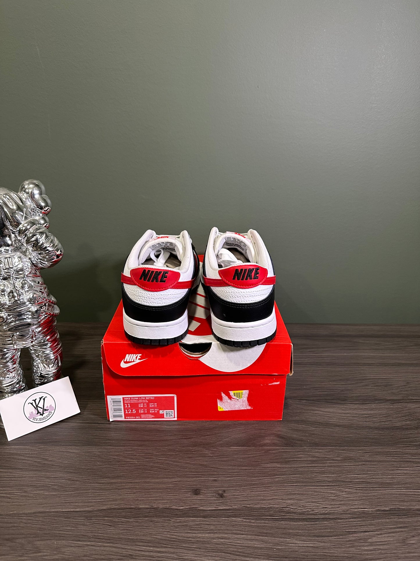 Dunk Low Red Swoosh Panda