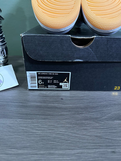 Jordan 1 Mid Coconut Milk Particle Grey