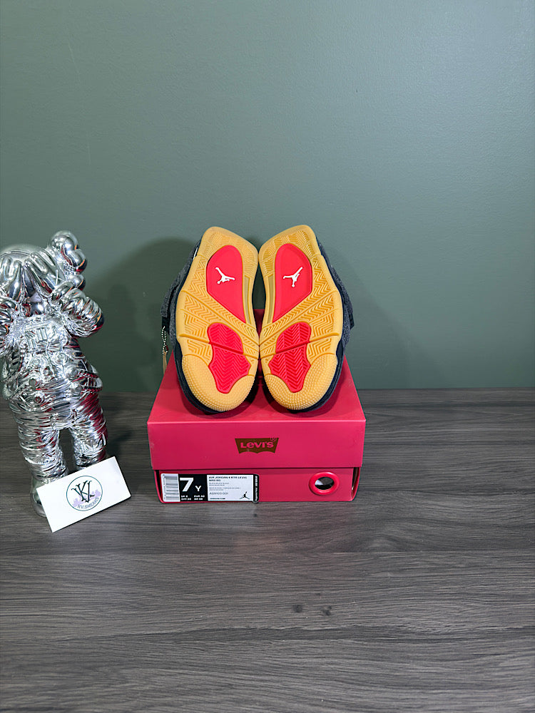 Jordan 4 Levi’s Black (Levi’s Tag) (GS)