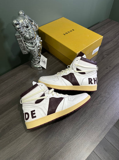 Rhude Rhecess High White Maroon
