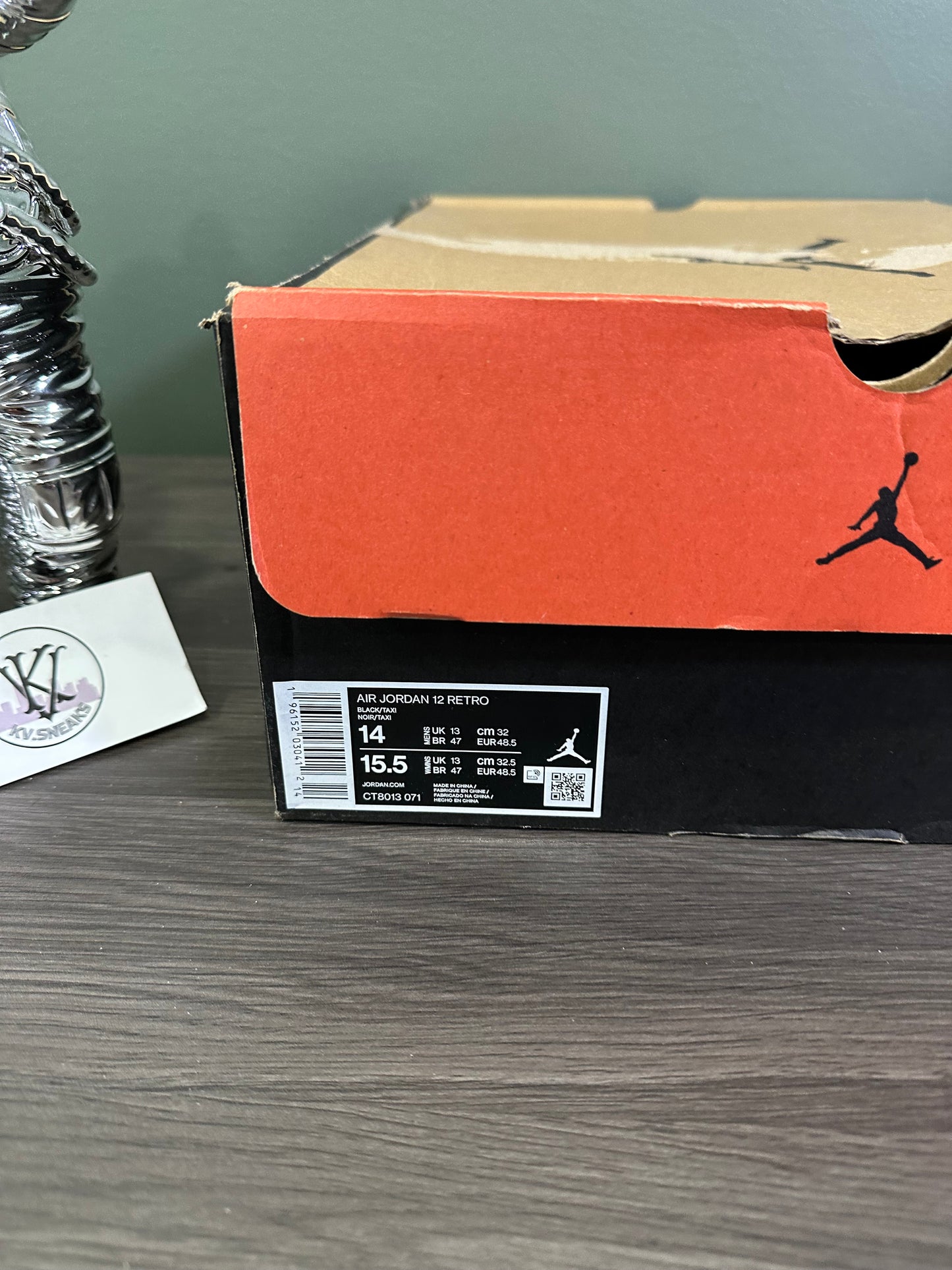 Jordan 12 Black Taxi