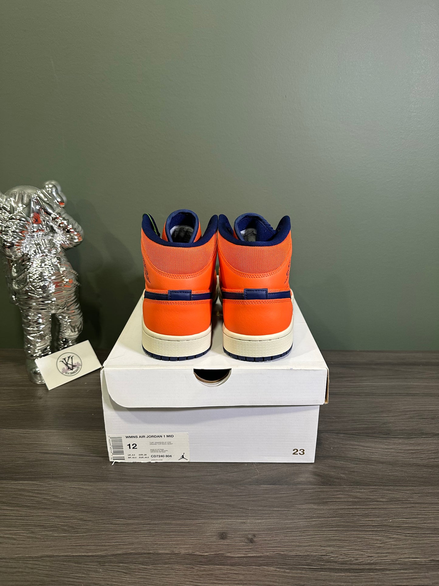 Jordan 1 Mid Turf Orange Blue Void