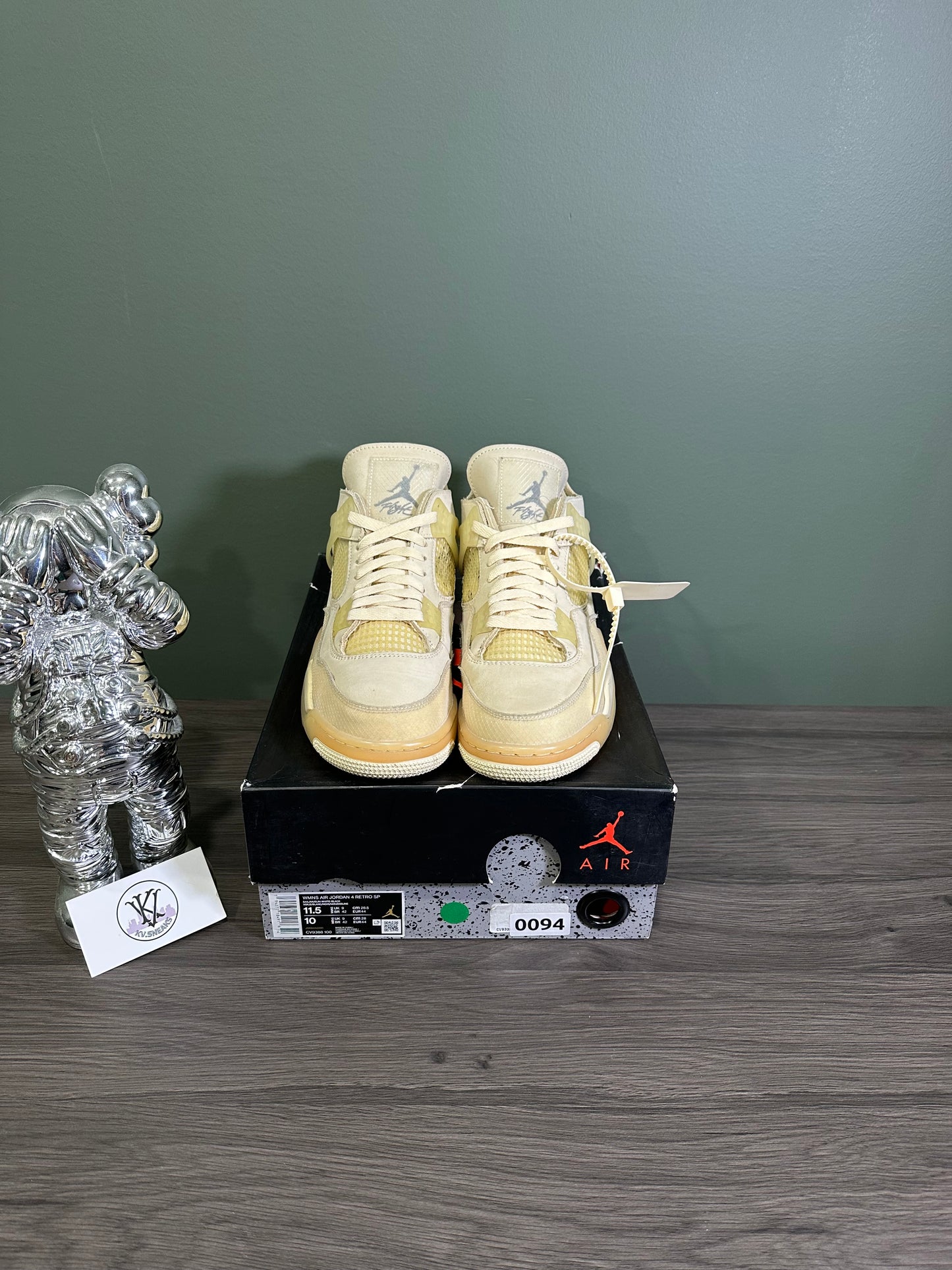 Jordan 4 Off-White Sail