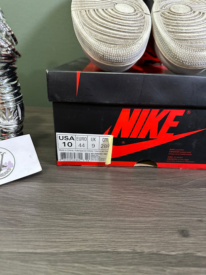 Jordan 1 High Neutral Grey Hyper Crimson