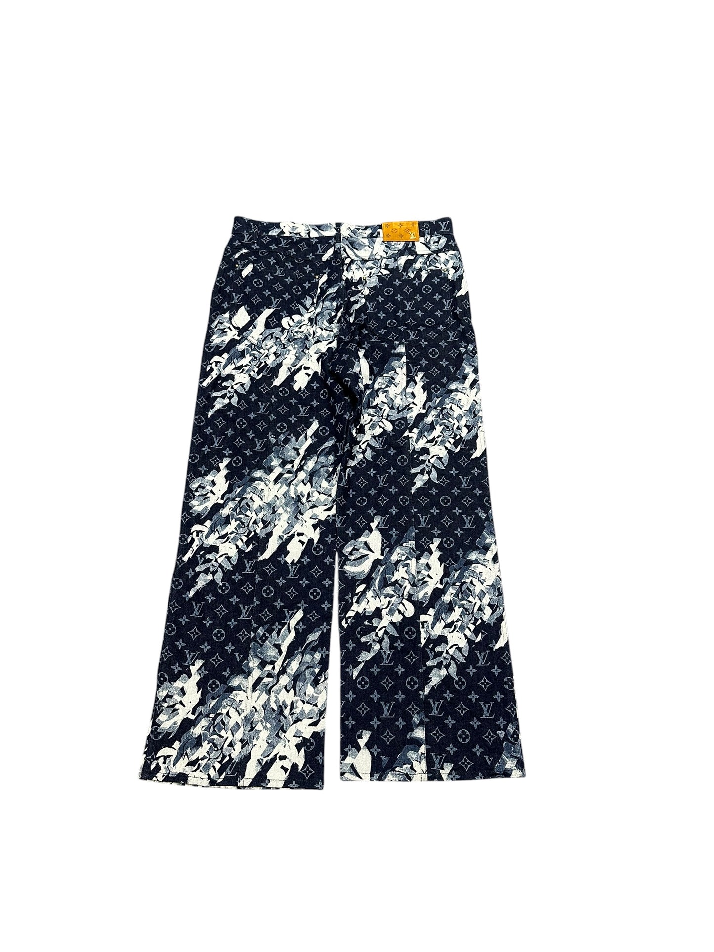 Louis Vuitton Monogram Floral Denim Jean