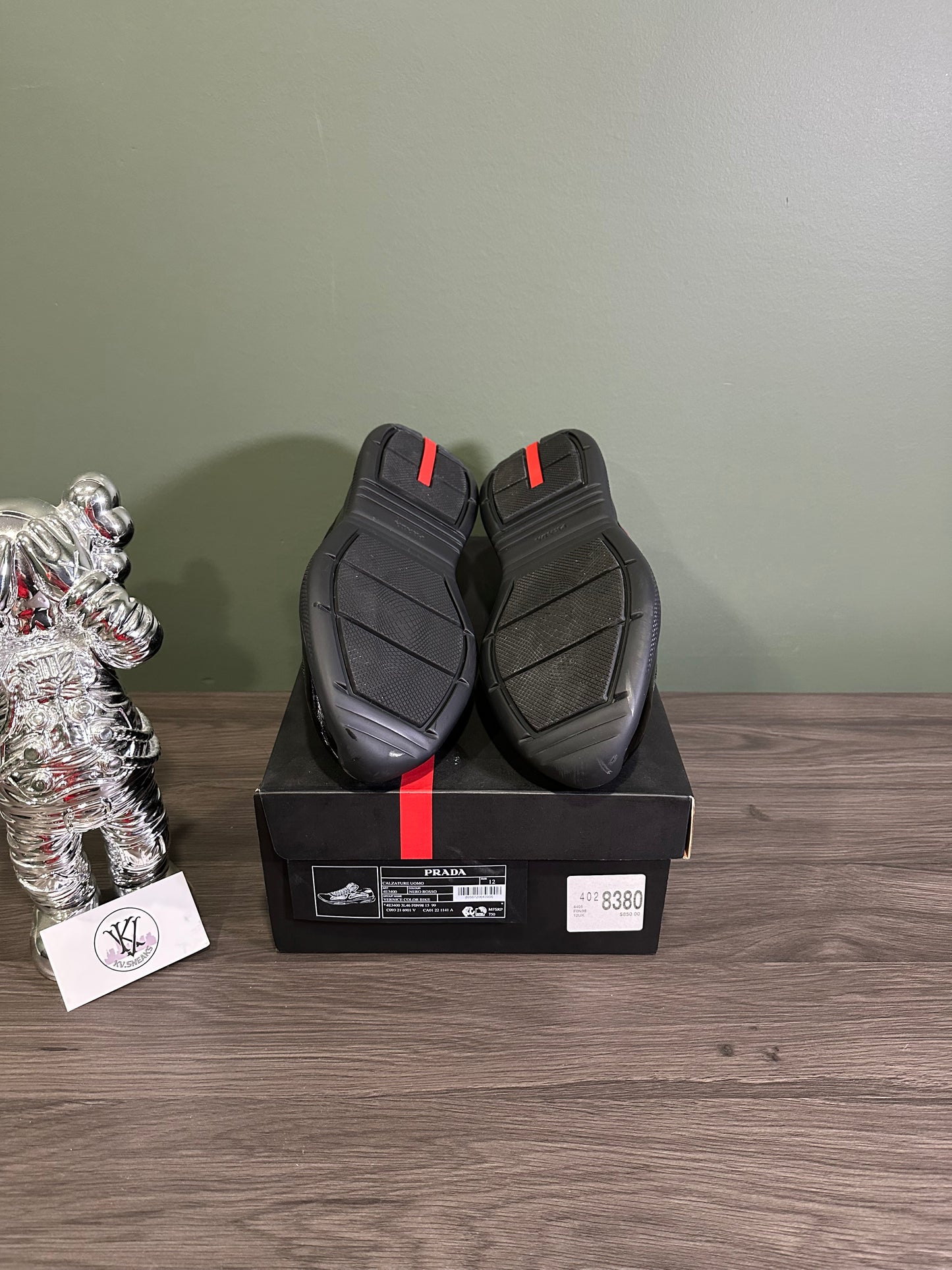 Prada America Cup Anthracite Red