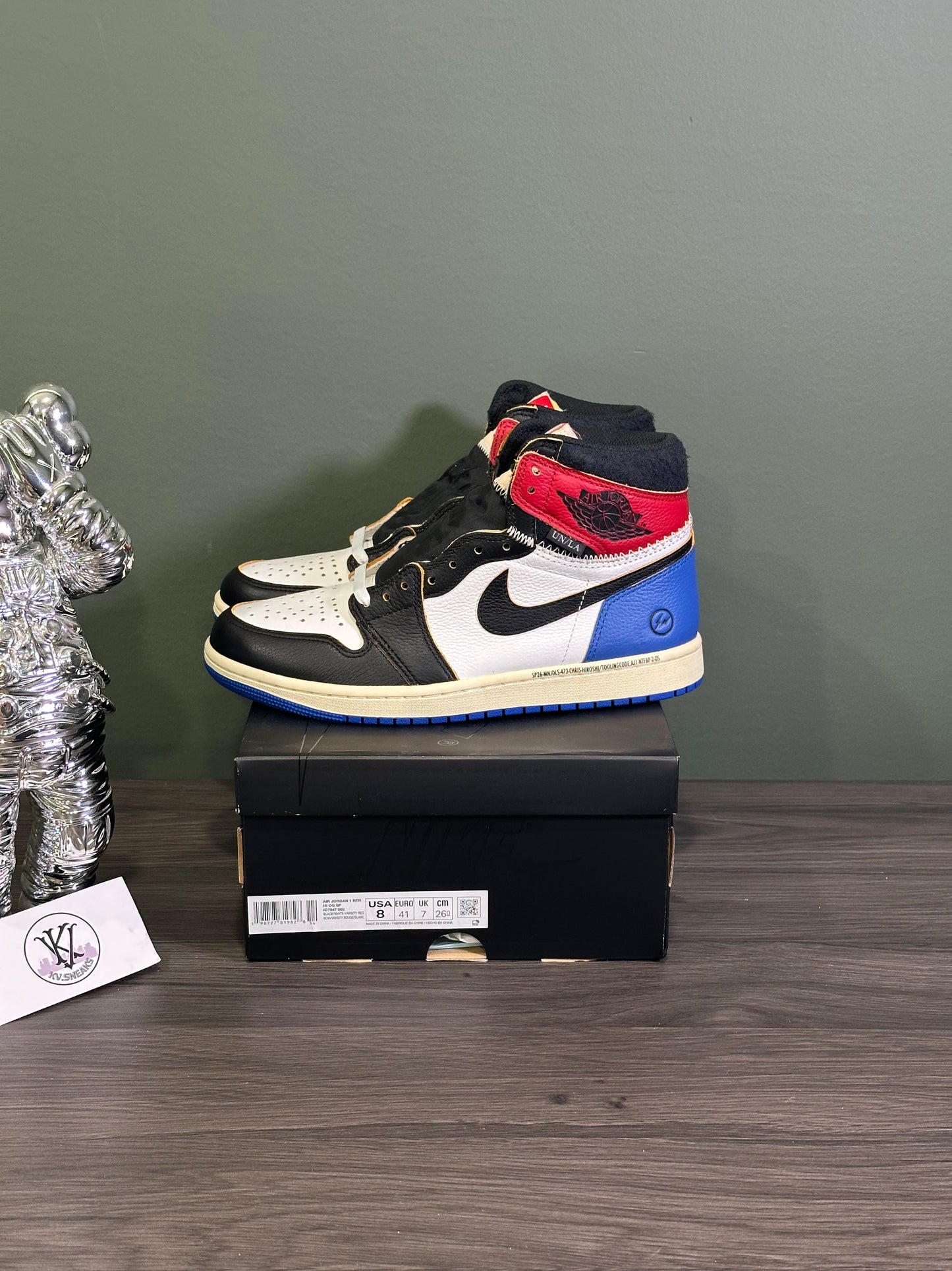 Jordan 1 High Fragment Union Red Sport Royal