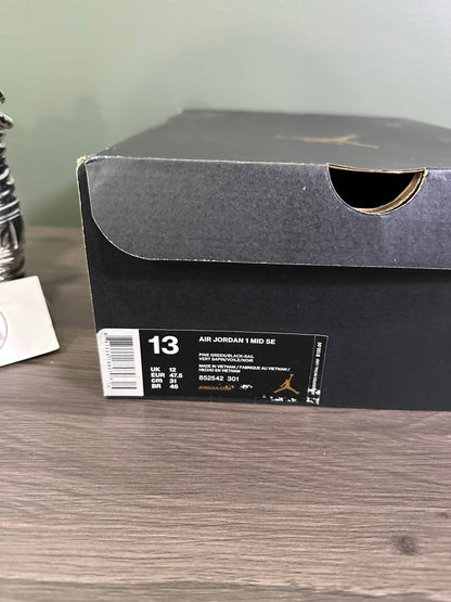 Jordan 1 Mid Pine Green 2018