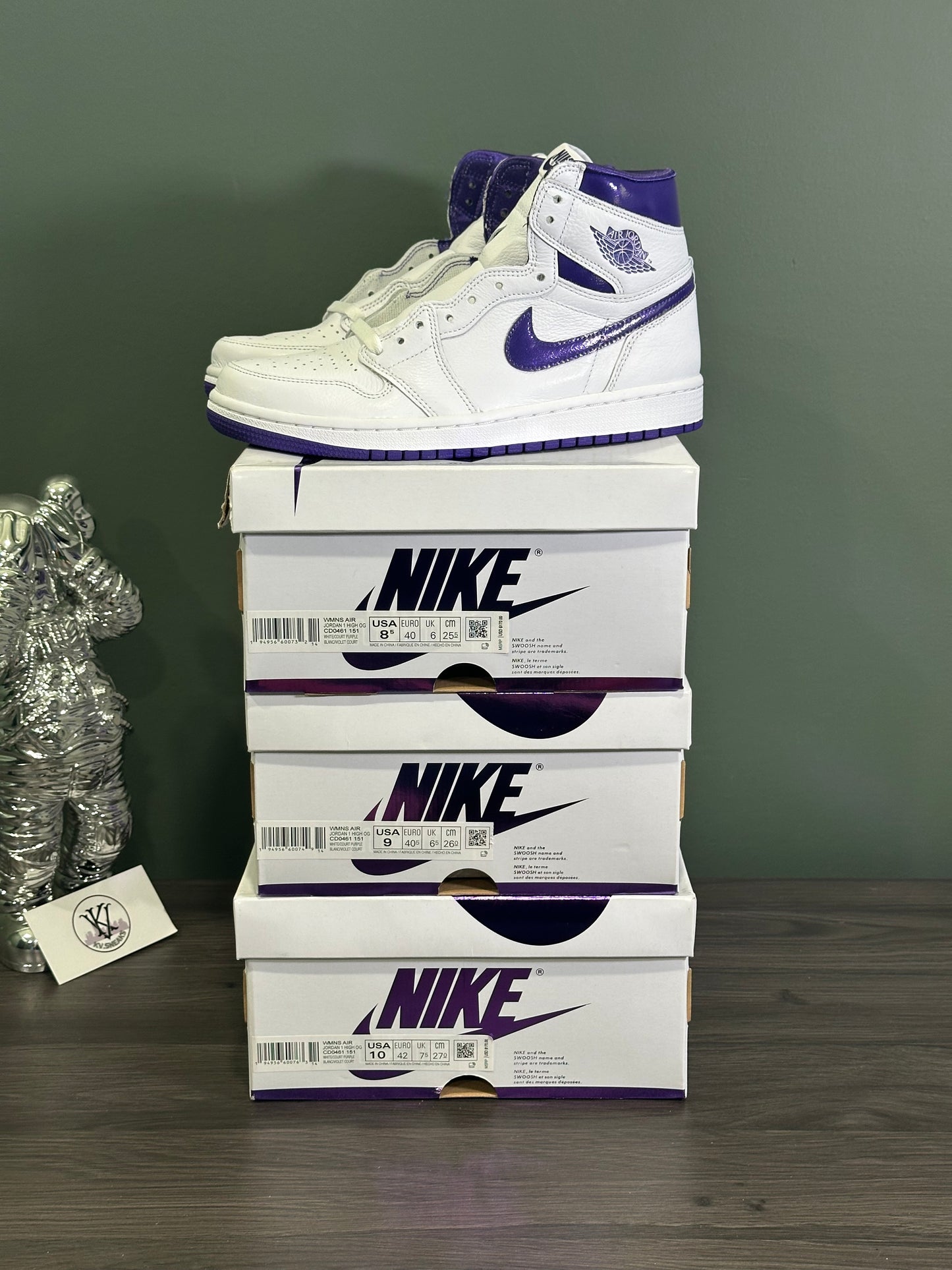 Jordan 1 Court Purple