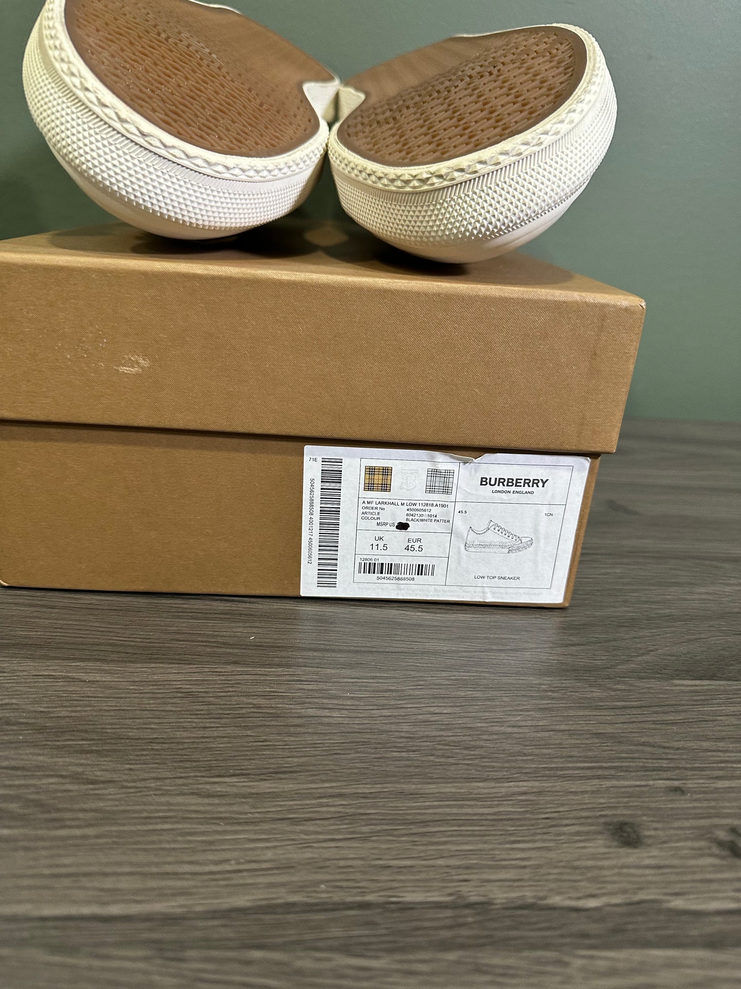 Burberry Logo Print Cotton Canvas