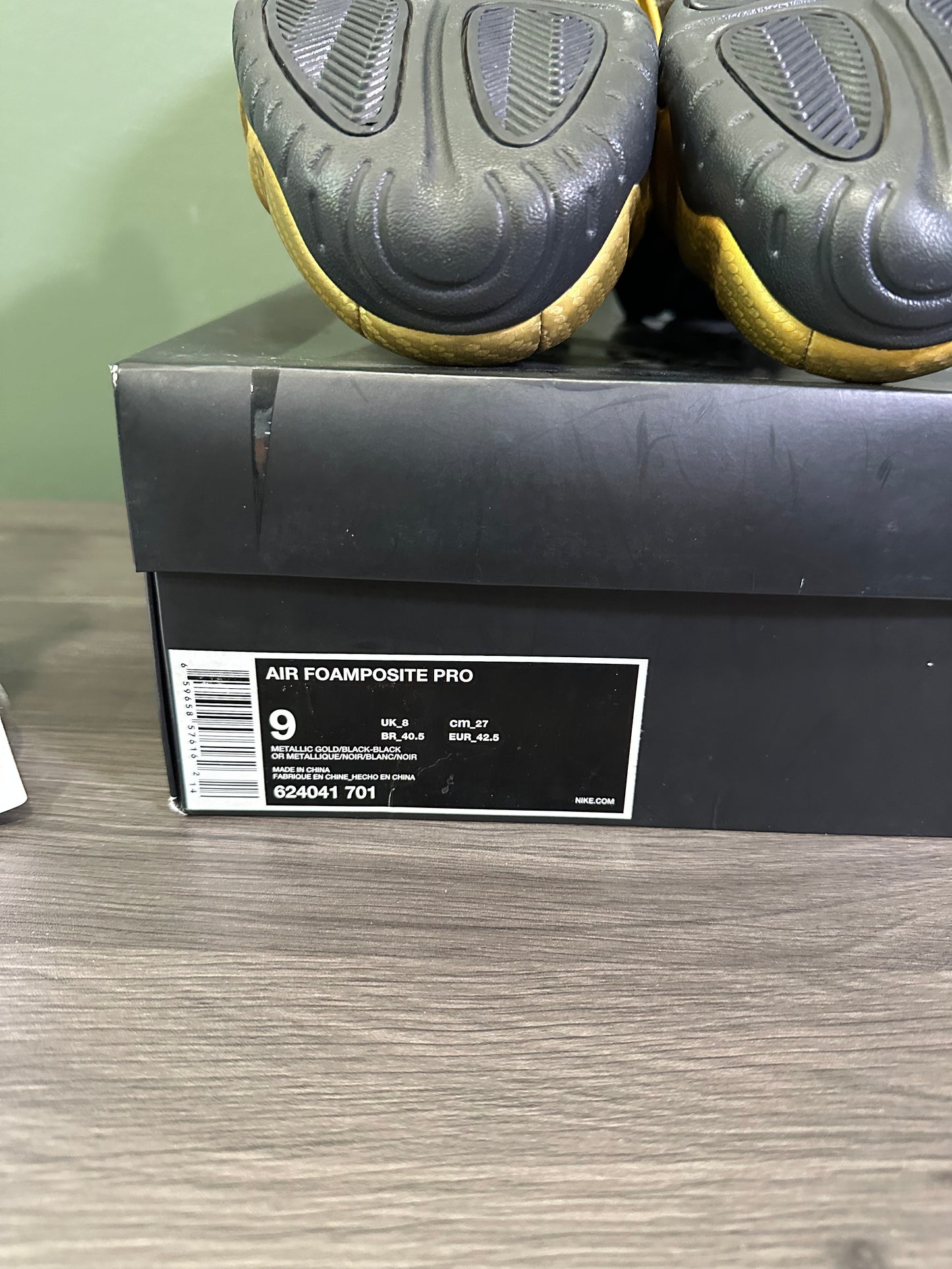 Air Foamposite Pro Metallic Gold