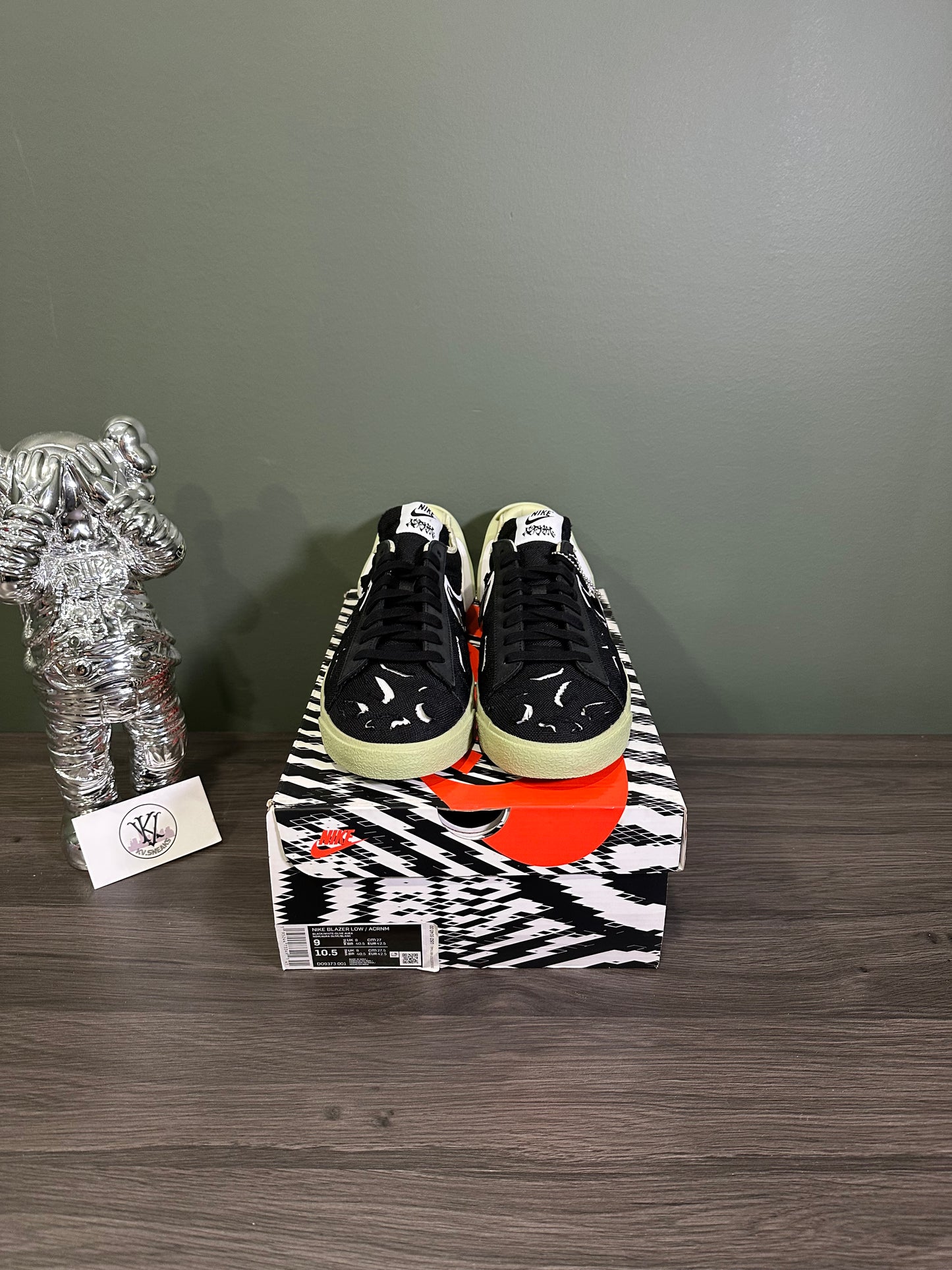 Nike Blazer Low Acronym Black Olive Aura