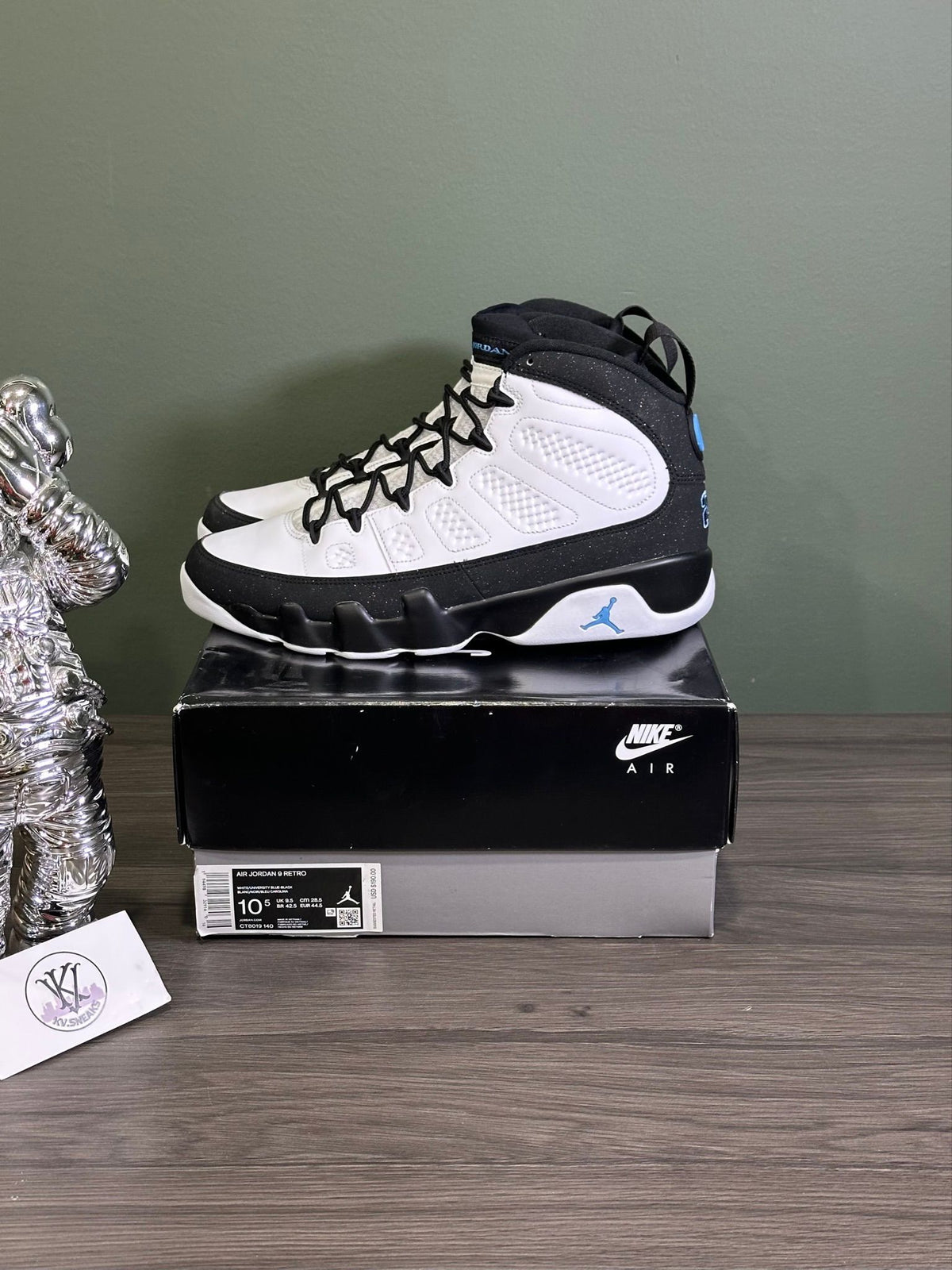 Jordan 9 Retro University Blue