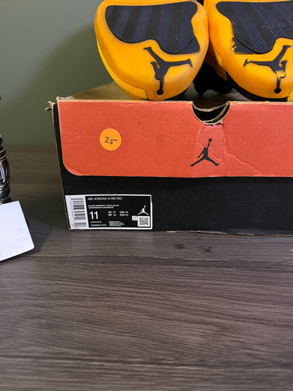 Jordan 12 Retro Black University Gold