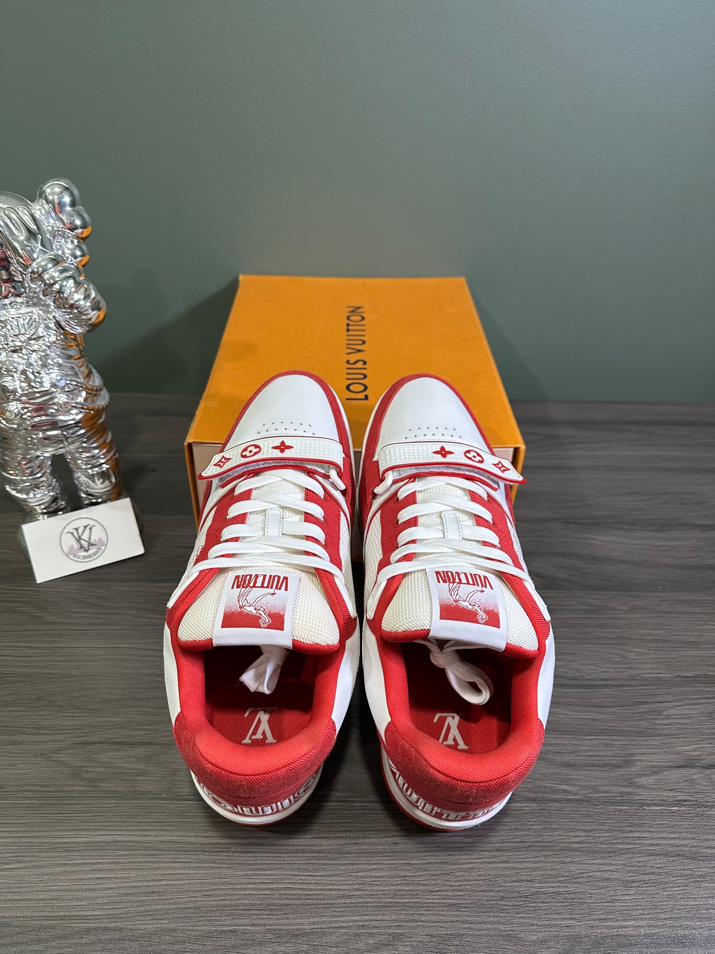 Louis Vuitton Trainer Red Monogram Denim