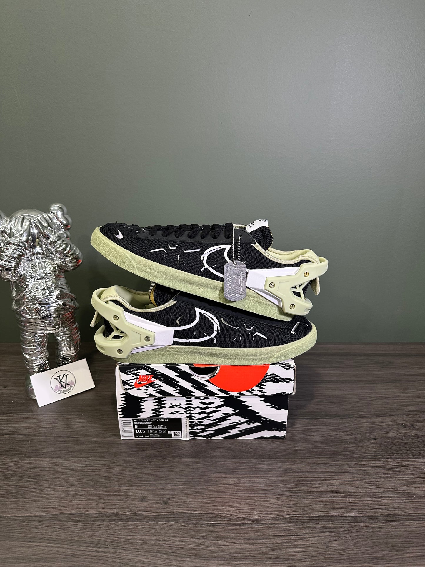 Nike Blazer Low Acronym Black Olive Aura