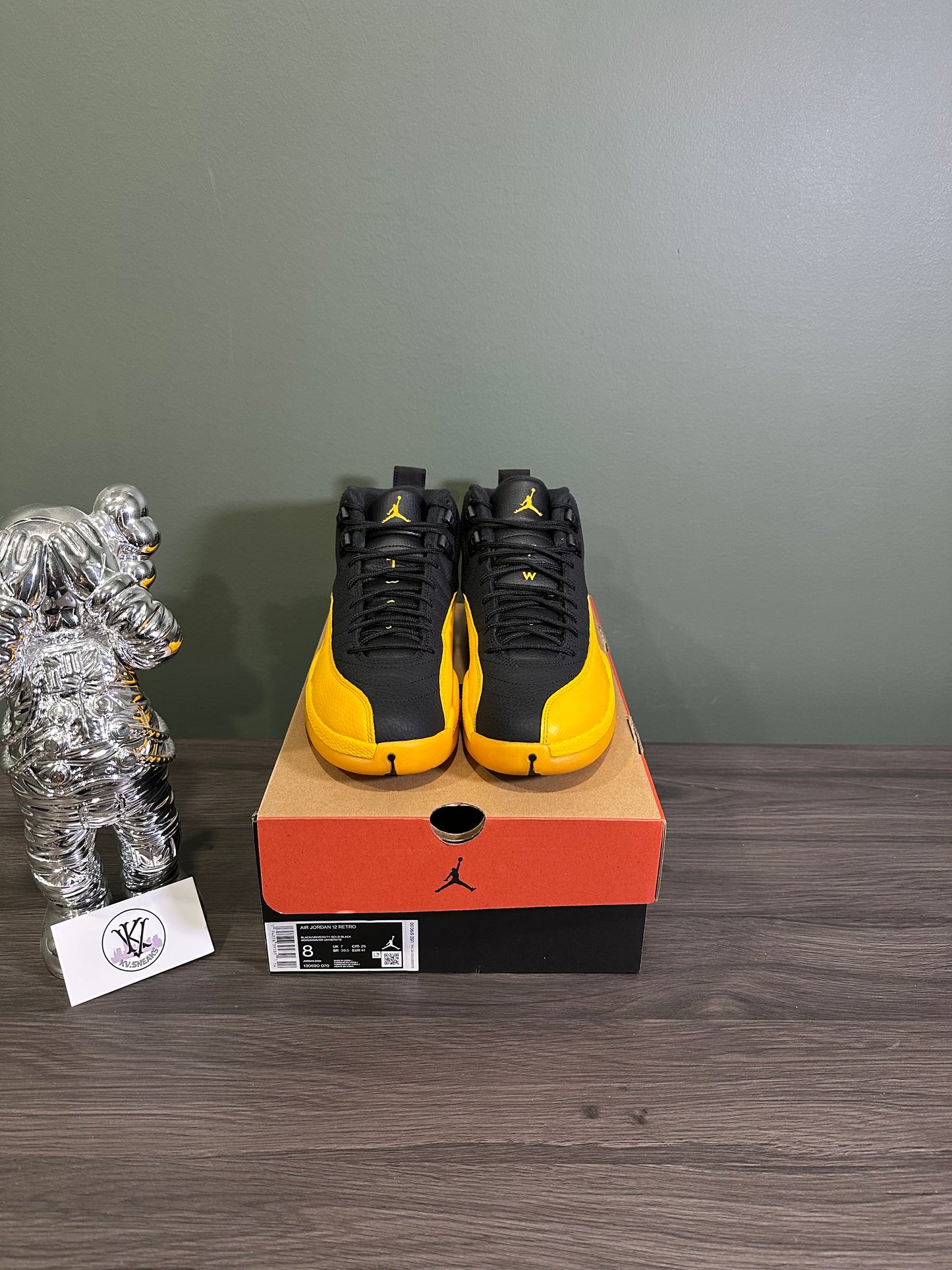 Jordan 12 Black University Gold