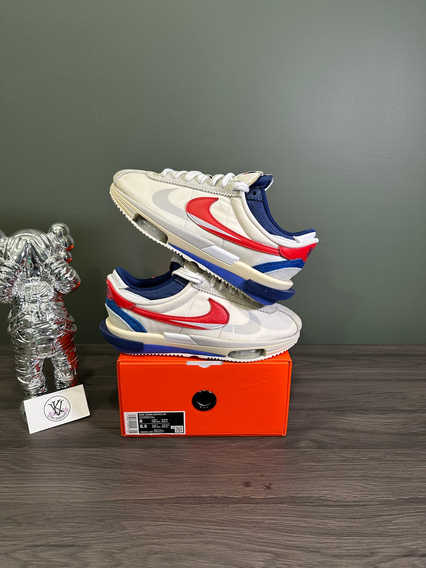 Nike Zoom Cortez Sacai University Red Blue
