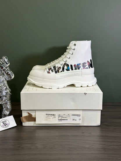 Alexander McQueen Tread Slick Boot Graffiti