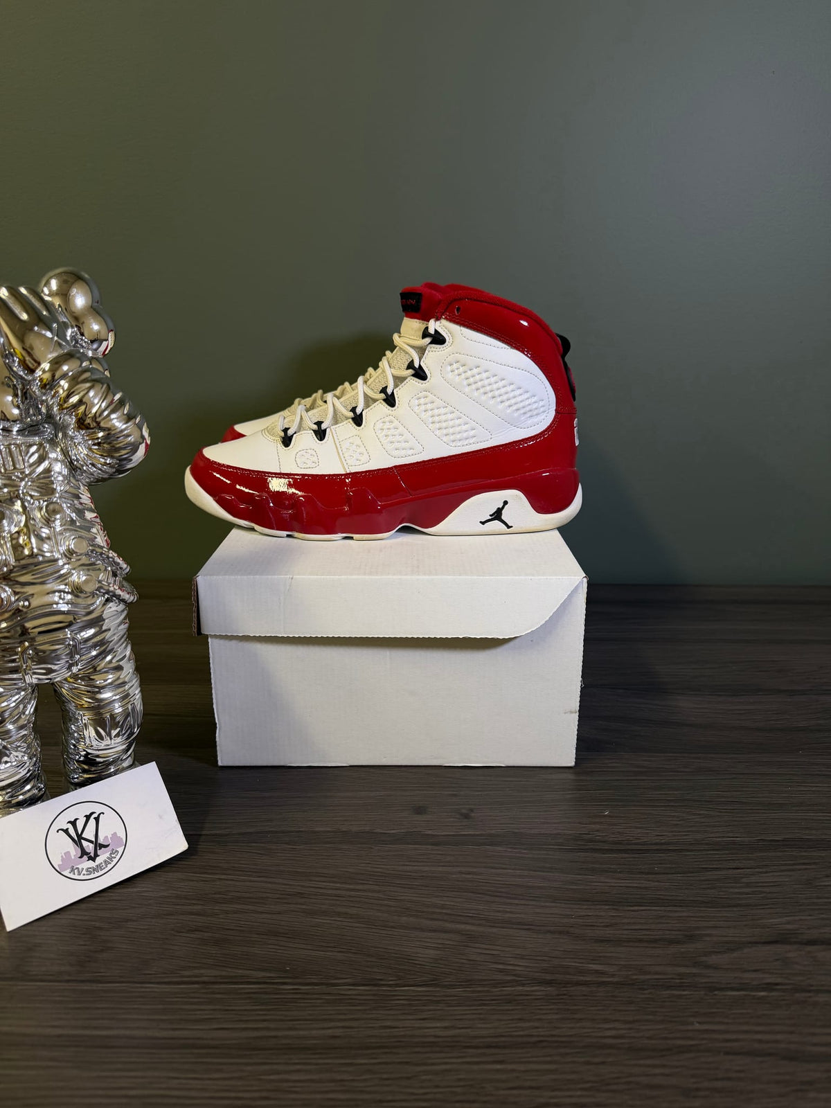 Jordan 9 Retro White Gym Red