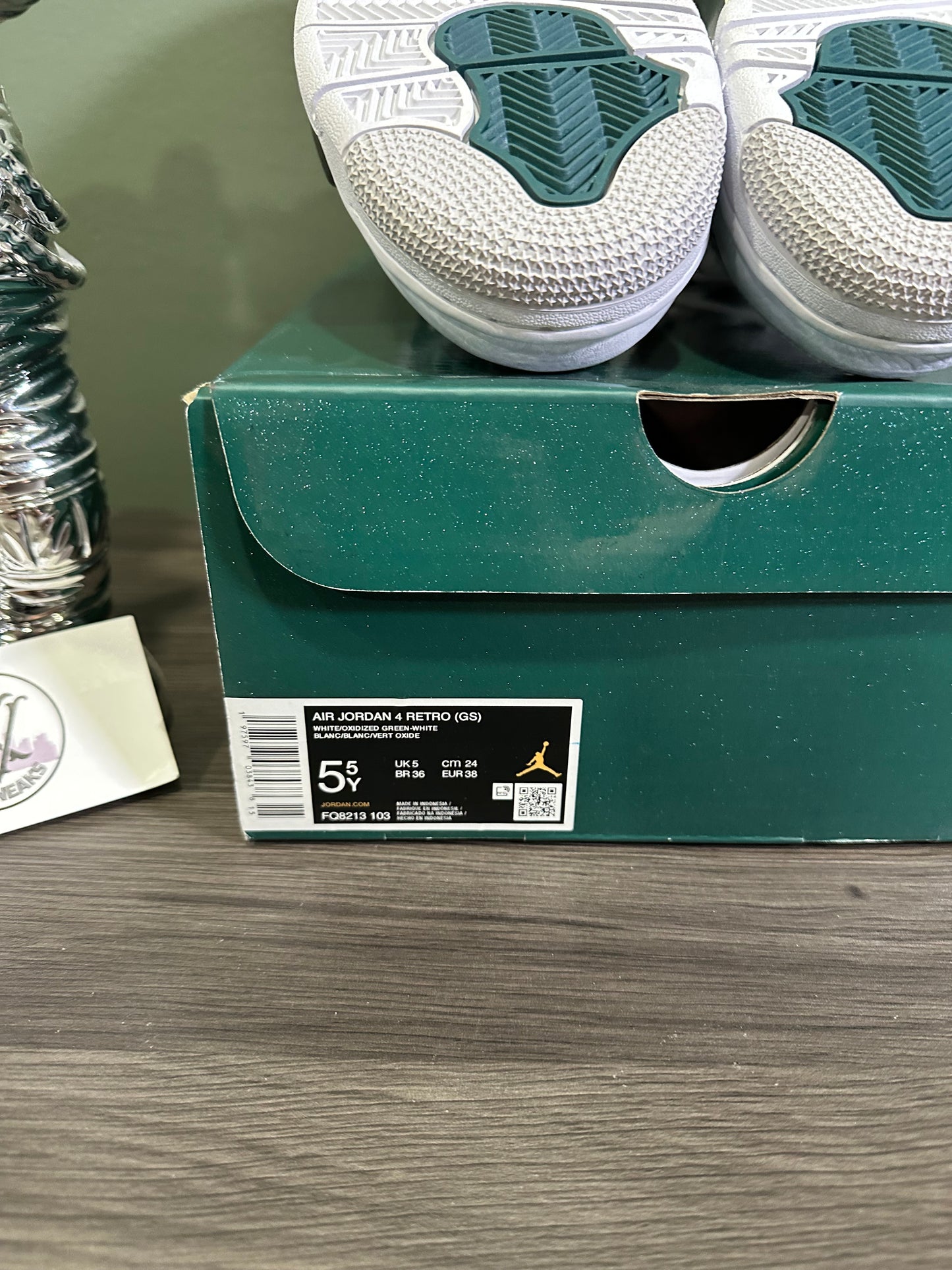 Jordan 4 Oxidized Green (GS)