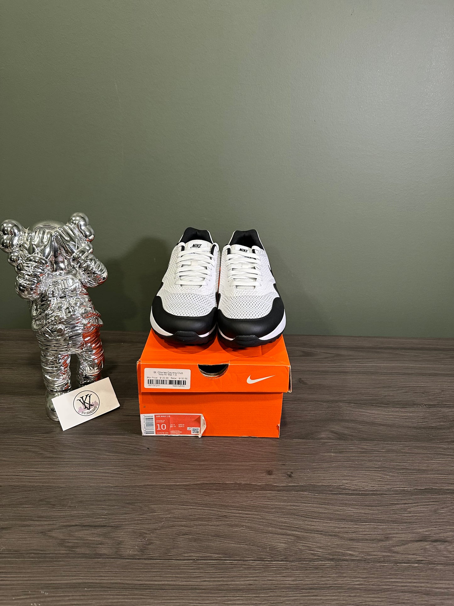 Air Max 1 Golf White Black