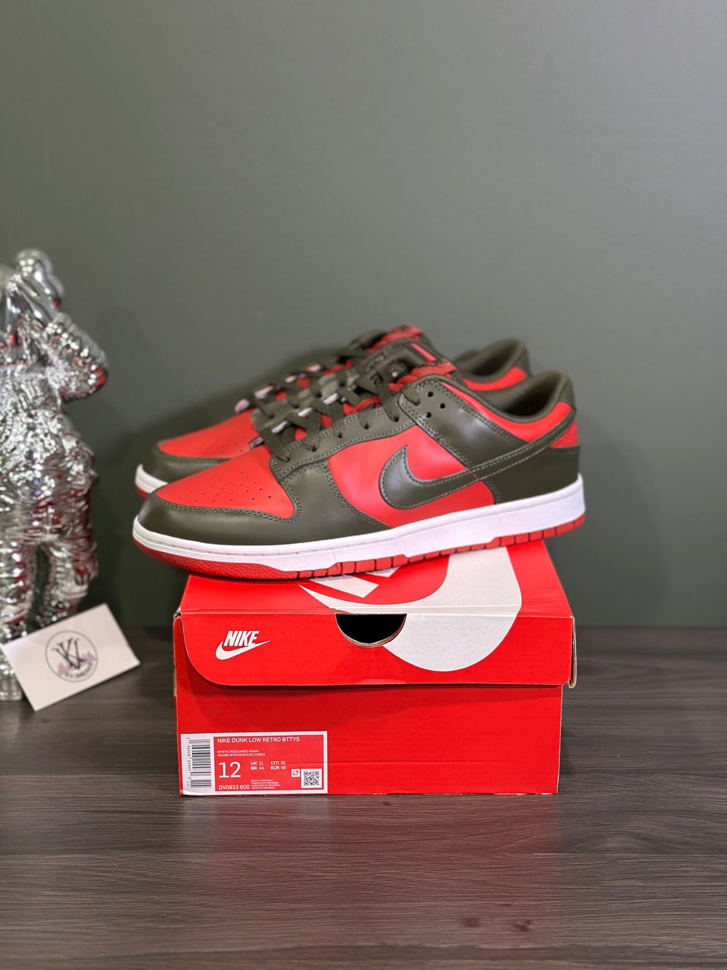 Dunk Low Mystic Red Cargo Khaki