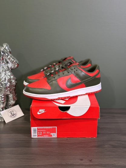 Dunk Low Mystic Red Cargo Khaki